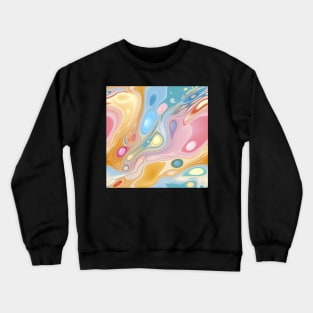 Abstract oil and water mix background Crewneck Sweatshirt